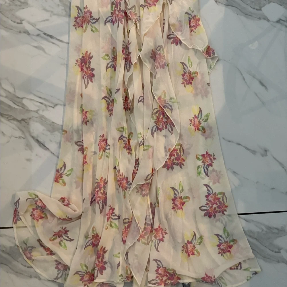 Free People Cream Sleeveless V-Neck Maxi Sundress - Picture 7 of 10